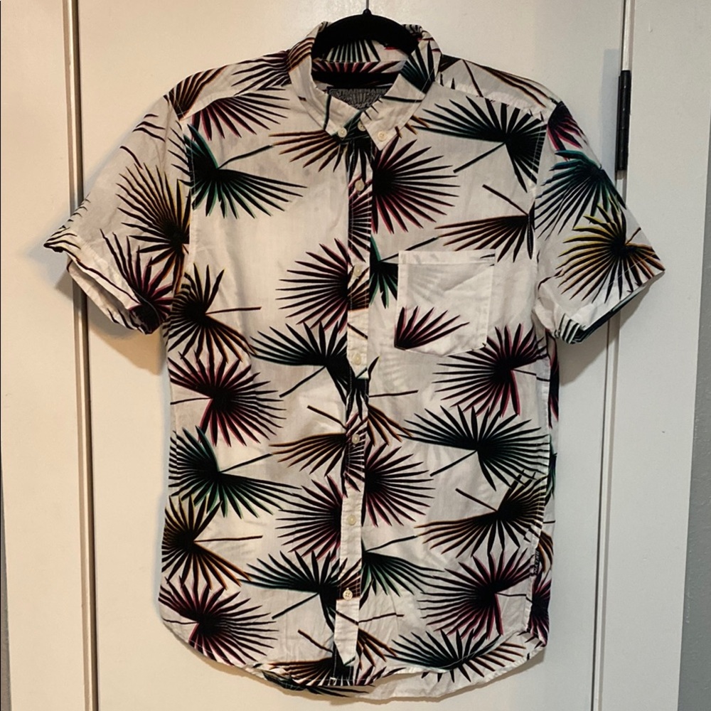 Brooklyn Cloth White and Black Casual Button Down Shirt